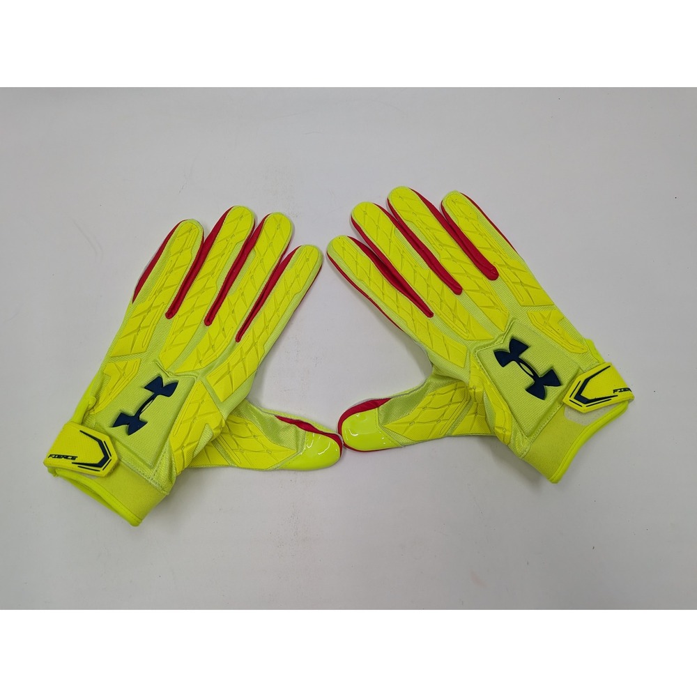 Under Armour 2016 NFL Fierce Pro Bowl Football Gloves Neon Yellow 4XL 1292655731